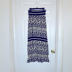Tribal maxi skirt